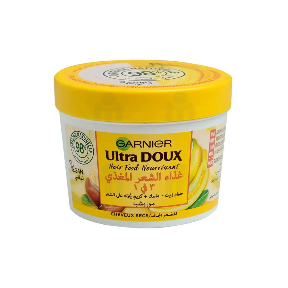 Garnier Ultra Doux Hair Food ماسك مغذي متعدد الاستعمالات بالموز 390 مل