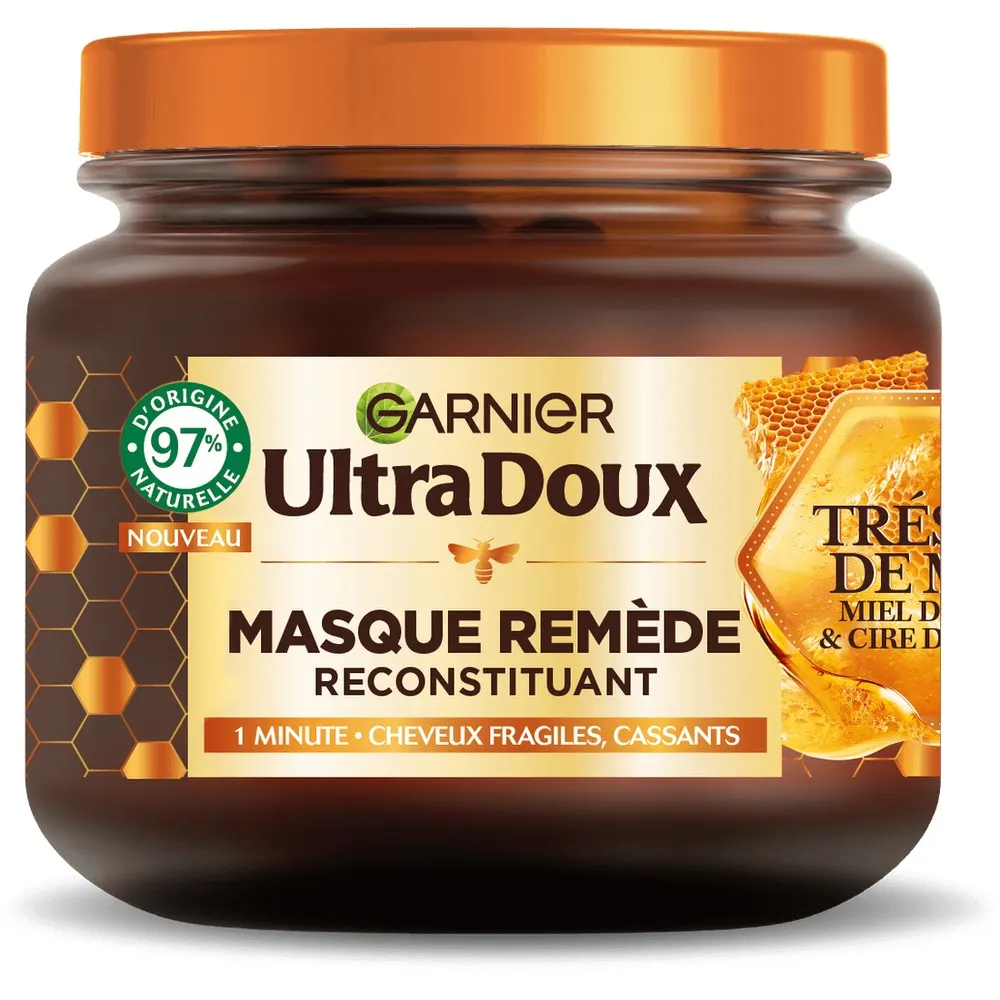 GARNIER ULTRA DOUX ماسك علاج مقوم كنوز العسل 340 مل