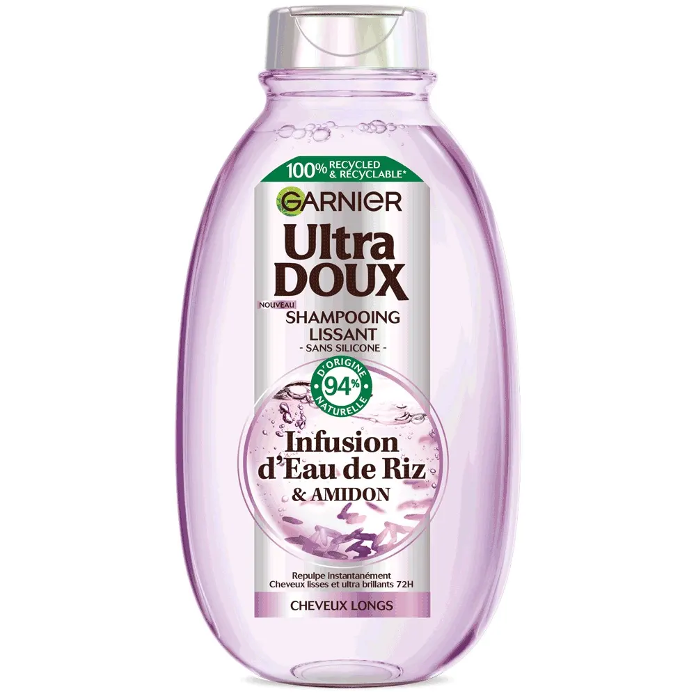 Garnier ultra doux rice water shampooing infusion d’eau de riz & amidon 200ml