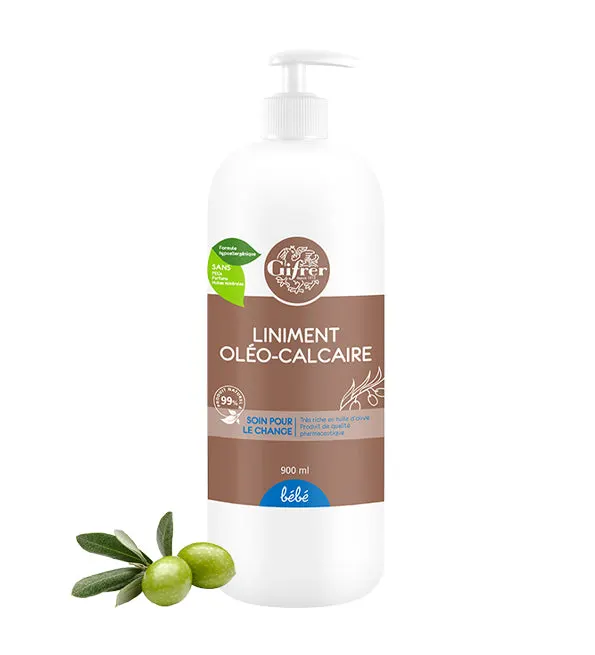 GIFRER Liniment Oléo-Calcaire زيت زيتون إضافي بمضخة 900 مل
