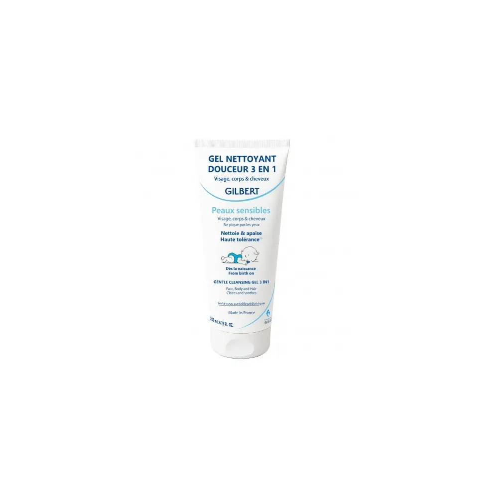 Gilbert Gel Nettoyant Douceur 3en1 Bebe 200ml