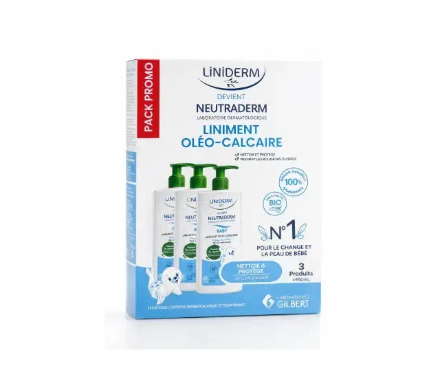 Gilbert باك 3 Liniment Oléo-Calcaire عضوي للرضع 480 مل