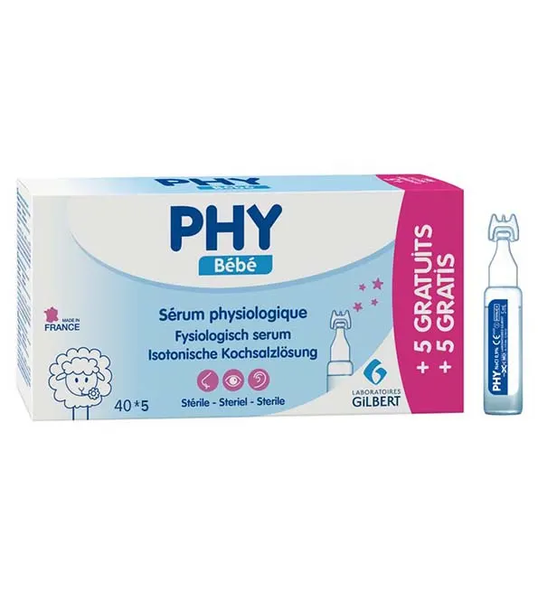 GILBERT PHY SERUM PHYSIOLOGIQUE 40*5 ML