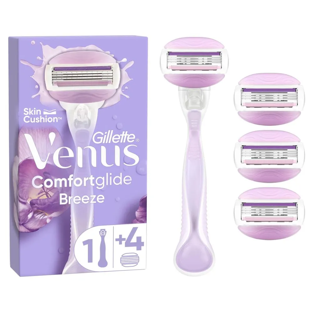GILLETTE VENUS COMFORTGLIDE Breeze 4 قطع 3 شفرات حلاقة