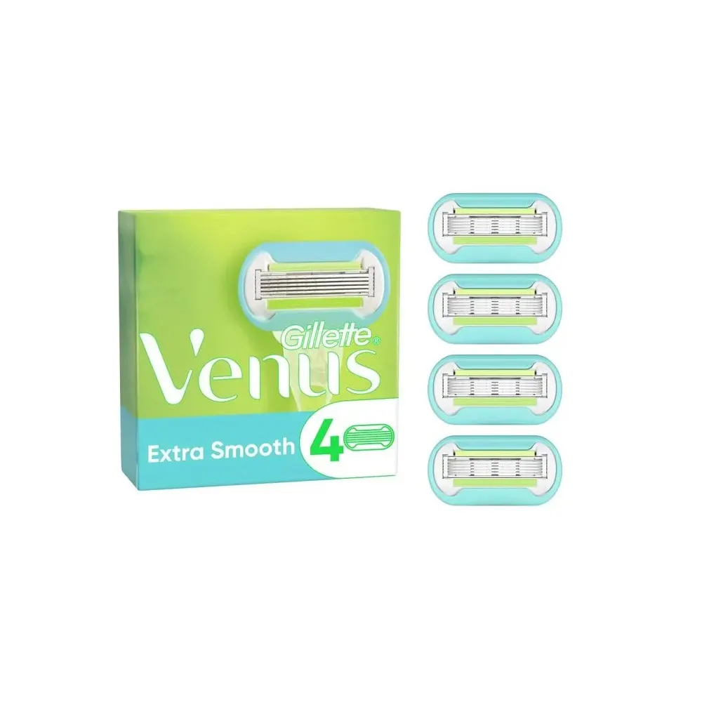 GILLETTE VENUS ماكينة حلاقة شفرات بديلة EXTRA SMOOTH 5 شفرات 4 قطع
