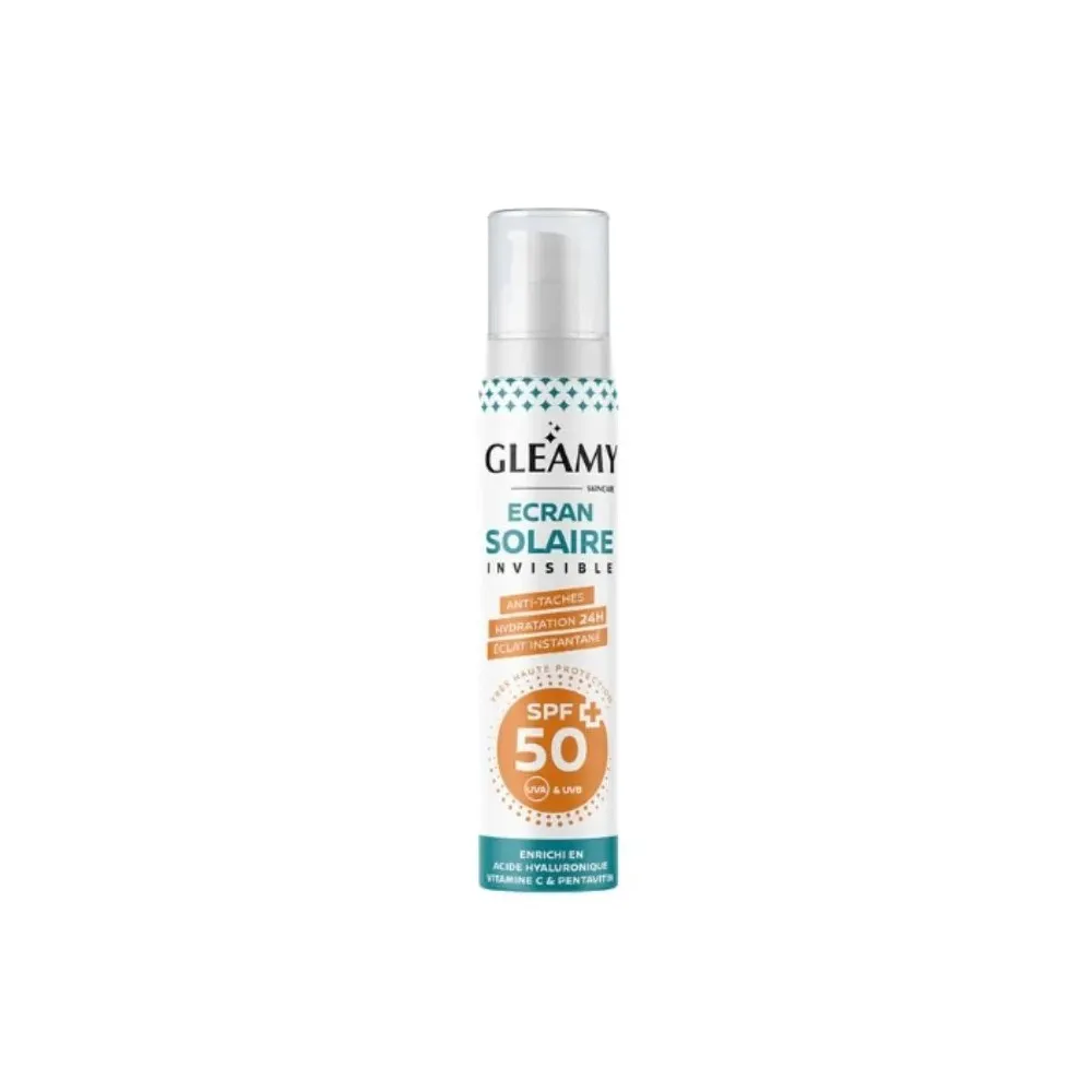 Gleamy واقي شمس غير مرئي SPF50+ ضد البقع 50 مل