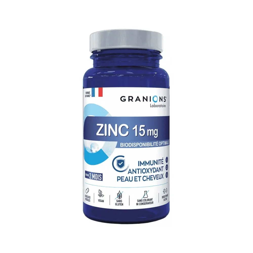 GRANIONS ZINC 15 MG B60 GÉLULES