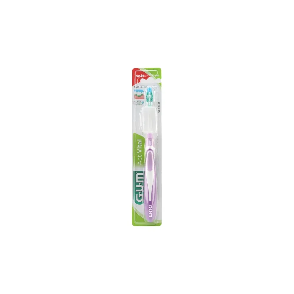 Gum activital brosse à dents souple compacte 581