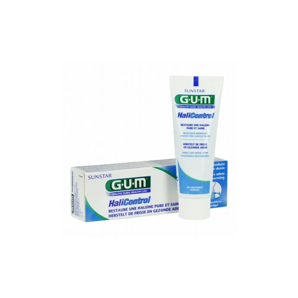 Gum HaliControl معجون أسنان 75 مل + فرشاة أسنان مجانية