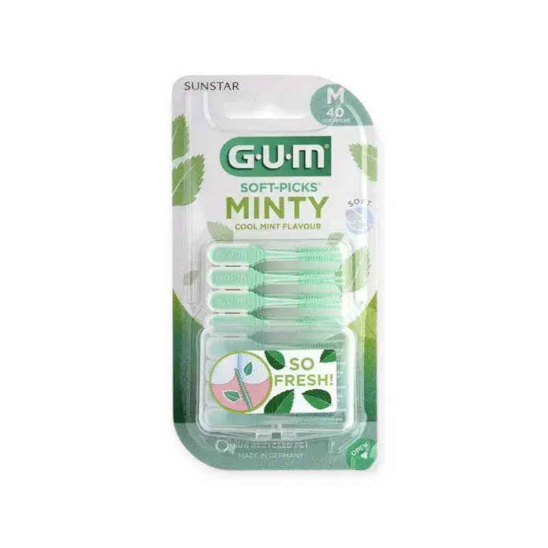 Gum Soft Picks Confort بنكهة المنثول 40 قطعة 670