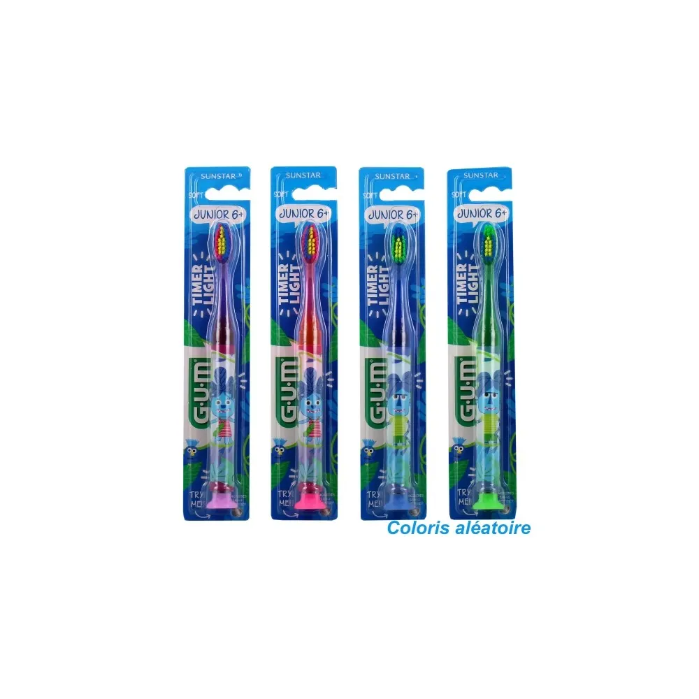 Gum Sunstar فرشاة أسنان Timer Light ناعمة 6 سنوات + 903