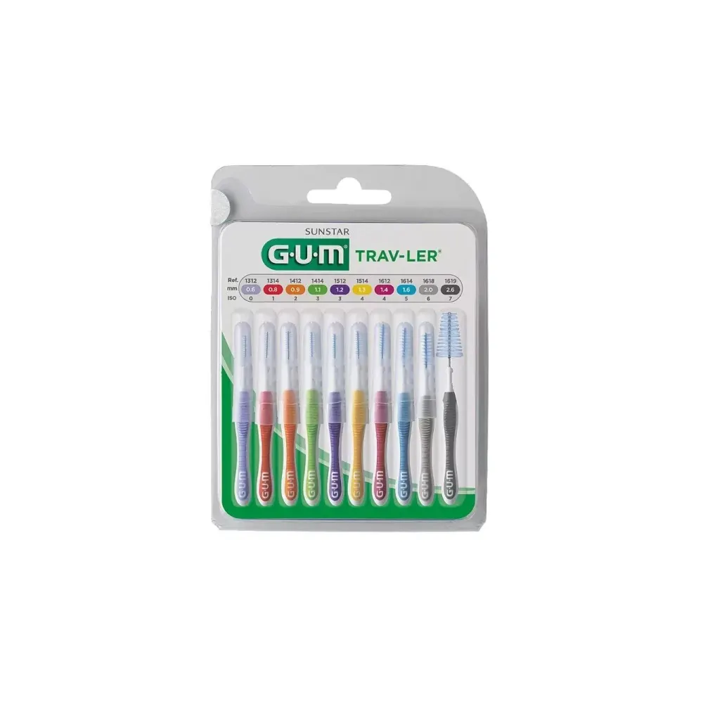 GUM Trav-Ler 10 Brossettes Interdentaires