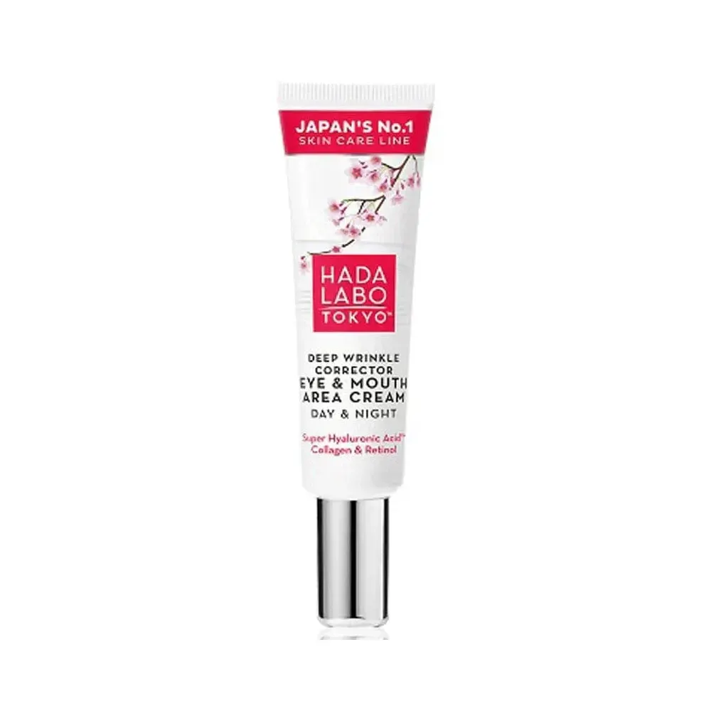Hada Labo Tokyo Crème Contour des Yeux et Lèvres Jour et Nuit Anti-Âge 15 ml