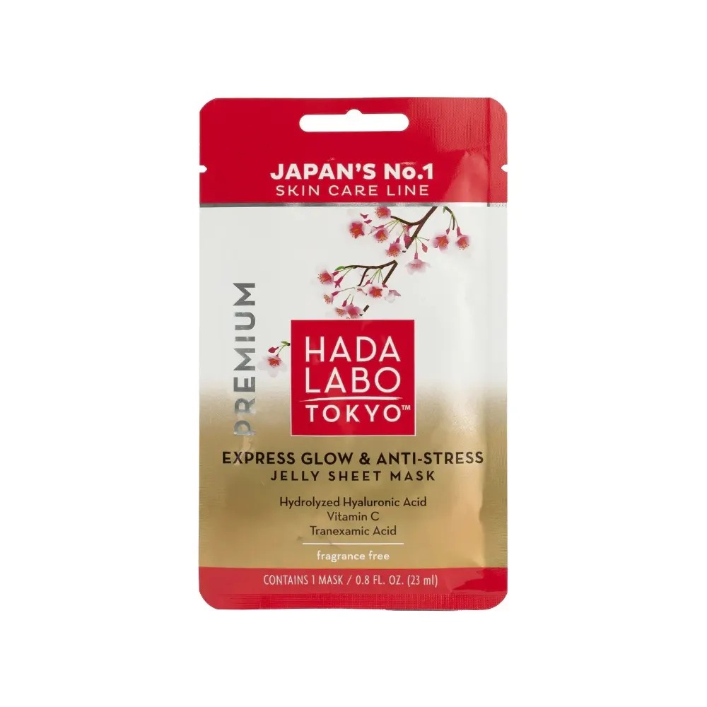 Hada Labo Tokyo - EXPRESS GLOW & ANTI-STRESS JELLY SHEET MASK