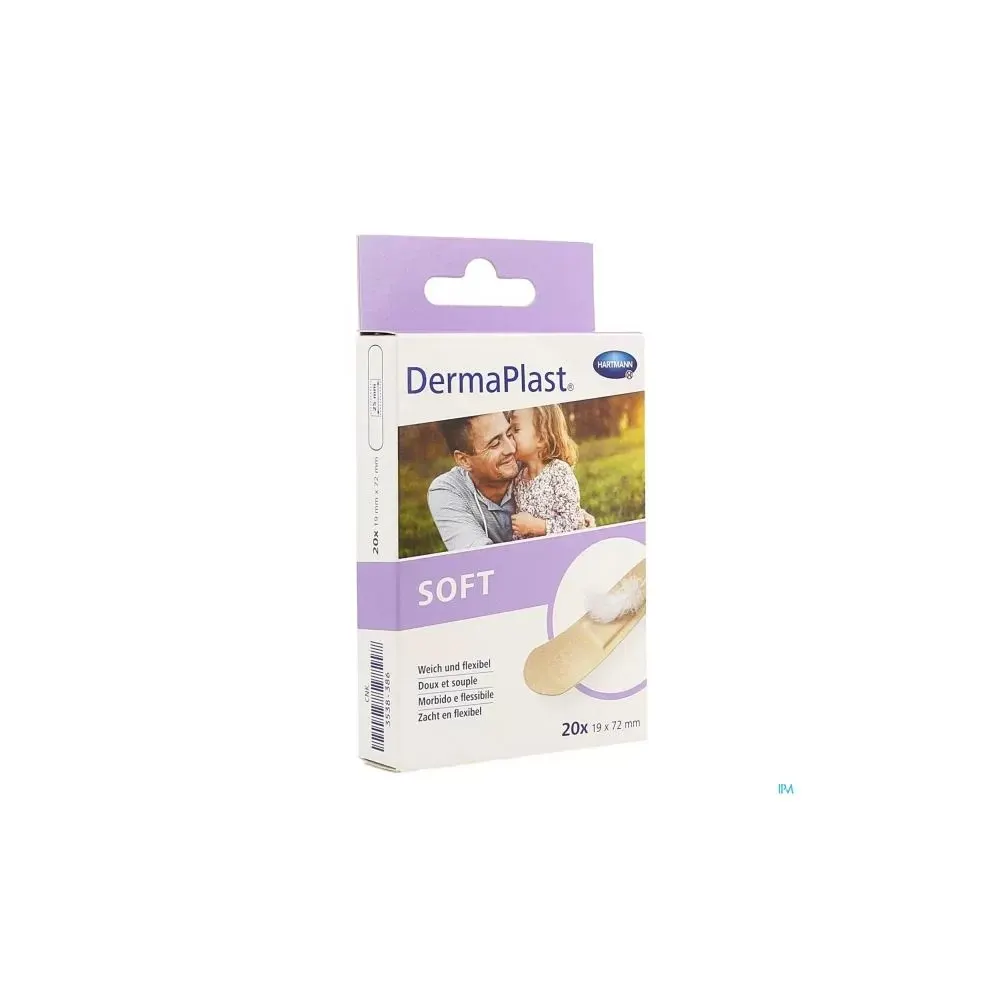 Hartmann Dermaplast Soft 19×72 مم 20 وحدة