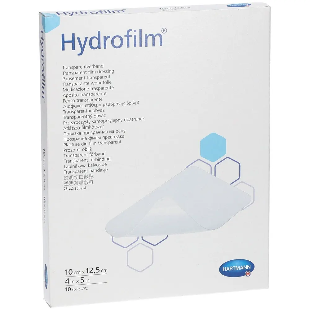 HARTMANN HYDROFILM PANSEMENT TRANSPARENT 10X12.5CM REF970002