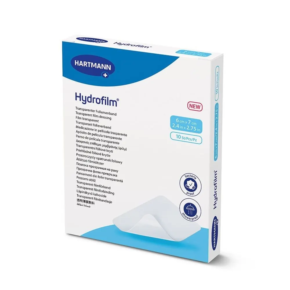 Hartmann Hydrofilm Pansement Transparent 6cm*7cm/ 10 unite
