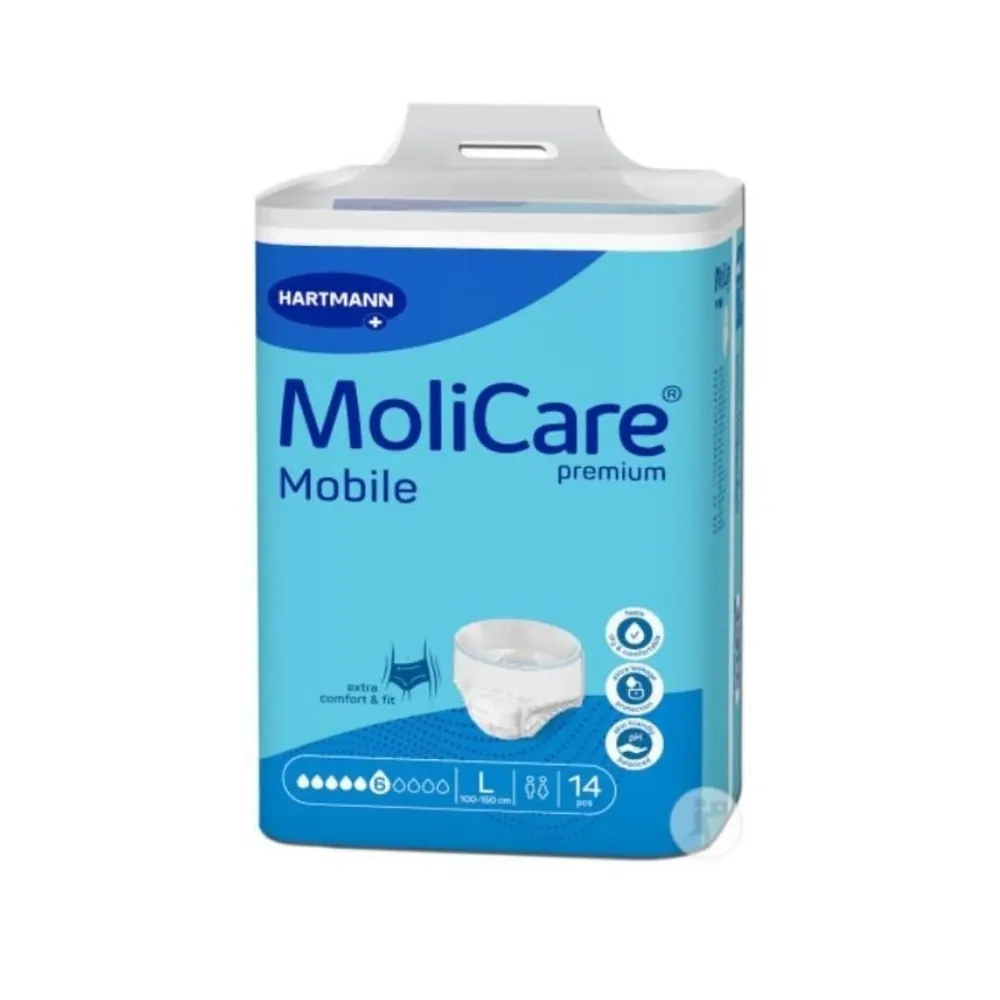 Hartmann Molicare Mobile Slip حفاظة ماصة مقاس L نهارية x14 مرجع 166015