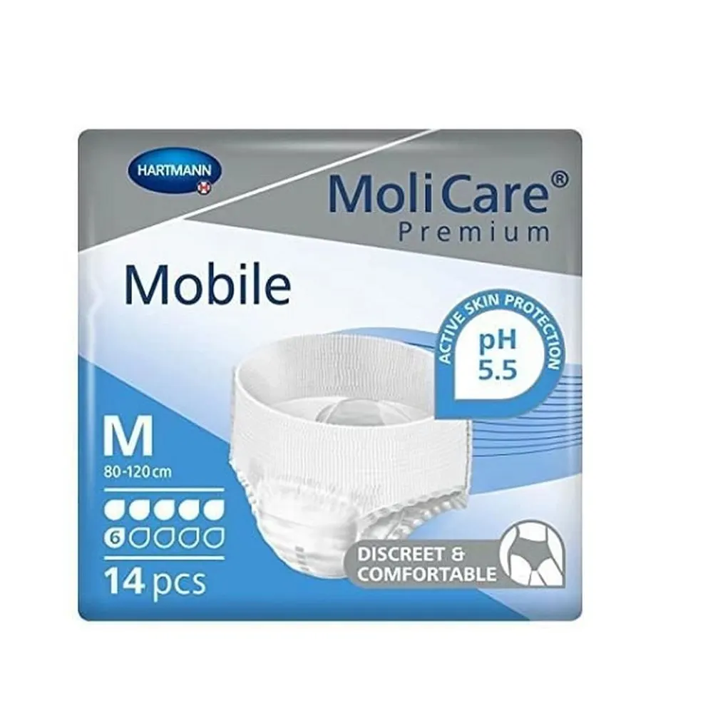 Hartmann Molicare Mobile Slip حفاظة ماصة مقاس M نهارية x14