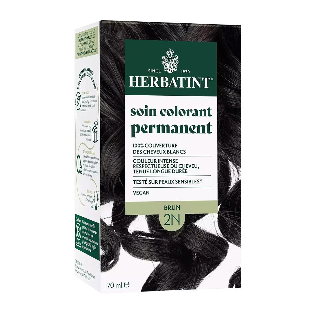 HERBATINT SOIN COLORANT PERMANENT 2N BRUN 170 ML