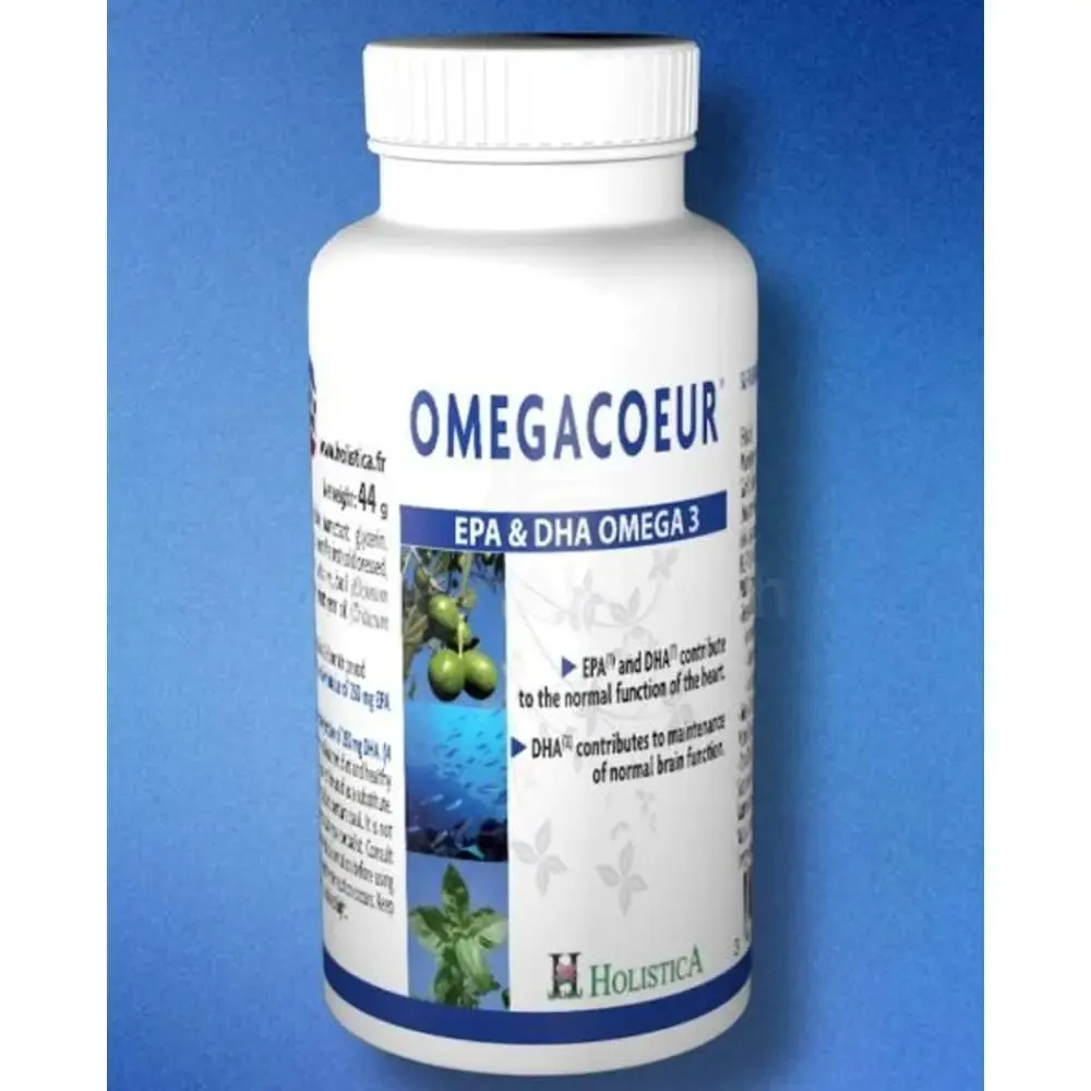 Holistica Omegacoeur زيت السمك 60 كبسولة هلامية
