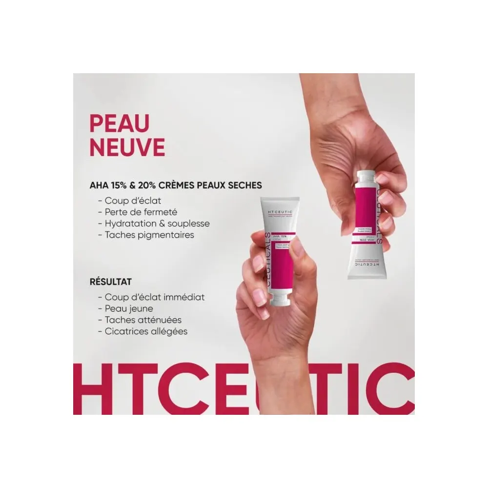 HT Ceutic AHA CRÉME PEELING 15% Peaux Séches 50ml