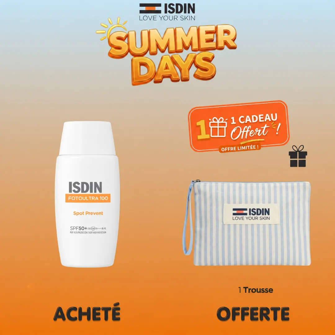 Isdin Foto Ultra 100 Spot Prevent Fusion Fluid SPF50 = حقيبة هدية