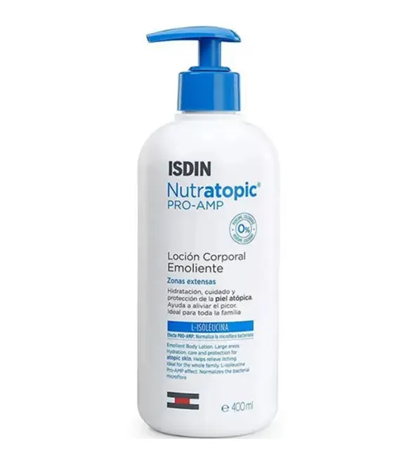 Isdin Nutratopic Pro-AMP لوشن مطري للبشرة الأتوبية 400 مل