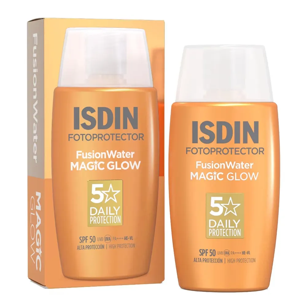 Isdin Pack Summer Fusion Water Magic SPF50 + Fusion Water Magic Glow SPF50 (-50% على Fusion Water Magic Glow)