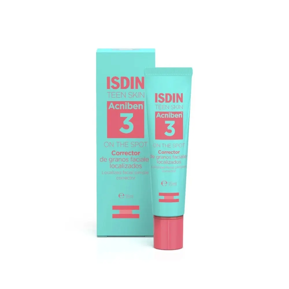 Isdin Teen Skin Acniben 3 On The Spot مصحح موضعي 15 مل