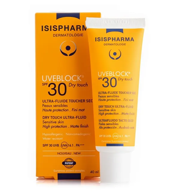 Isis Pharma Uveblock Ultra Fluide Toucher Sec SPF30 40 مل