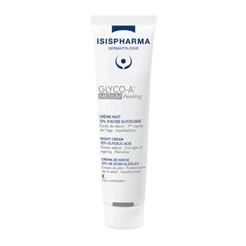 Isis Pharma Glyco-A Medium Peeling كريم ليلي 12% حمض الجليكوليك 30 مل × 2 عرض