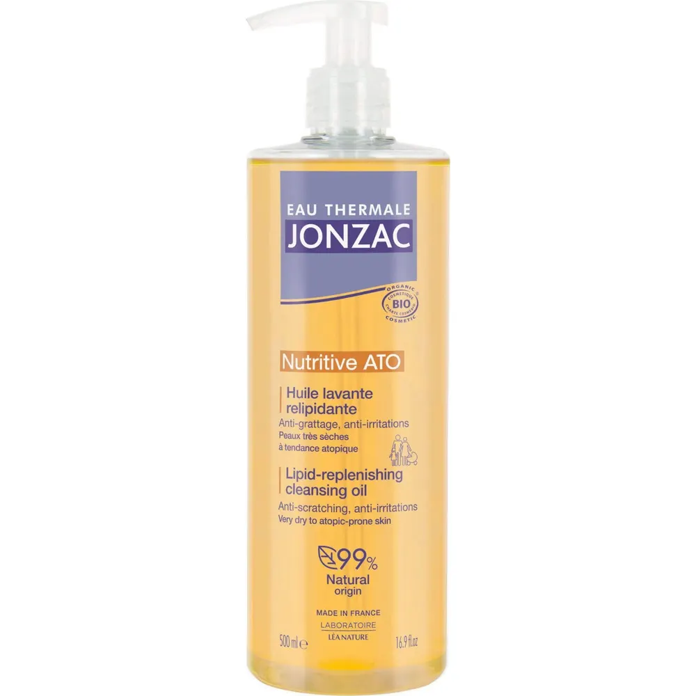 Jonzac Eau Thermale Huile Lavante Ato زيت غسول لإعادة الدهون 500 مل