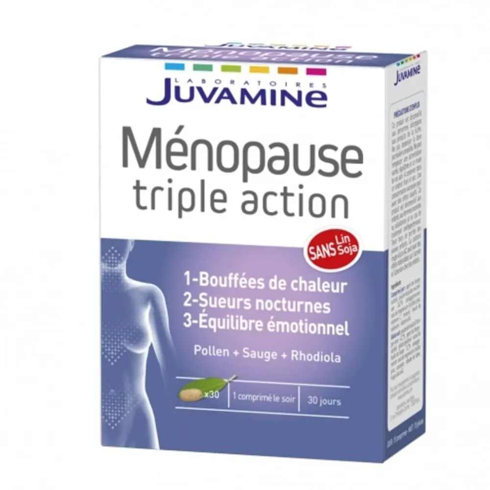 Juvamine Menopause Triple Action 30 comprimés