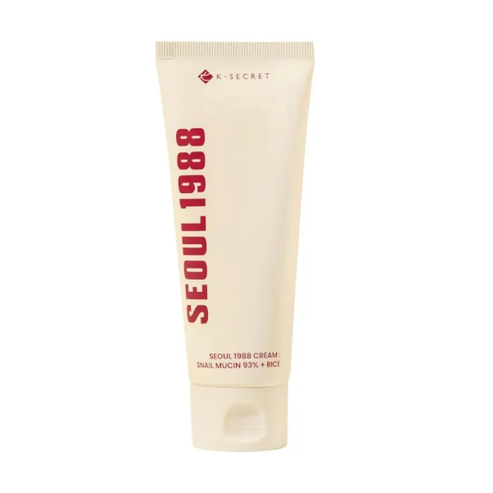 K-SECRET SEOUL 1988 CREAM SNAIL MUCIN 93% + RICE 100ML