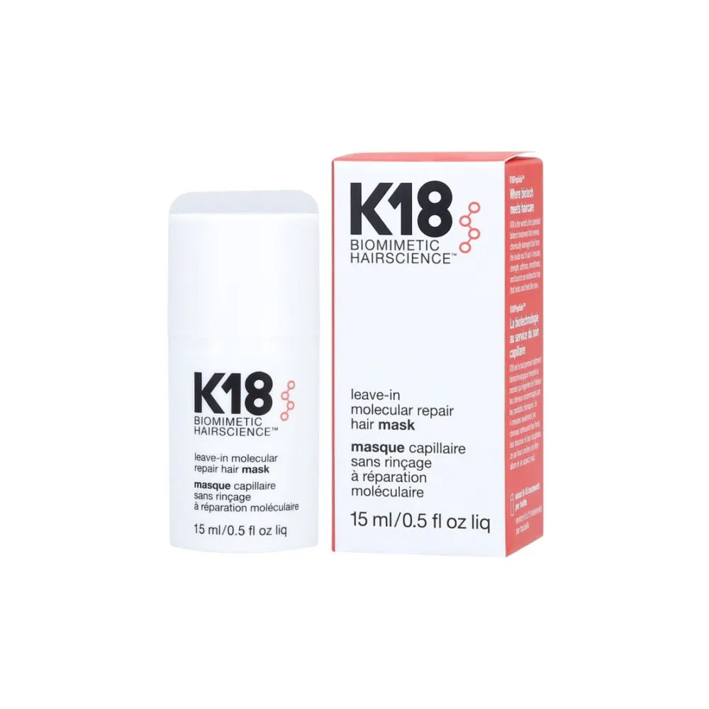 K18 Biomimetic Hairscience Leave-In Molecular Repair Hair Mask, 15ml