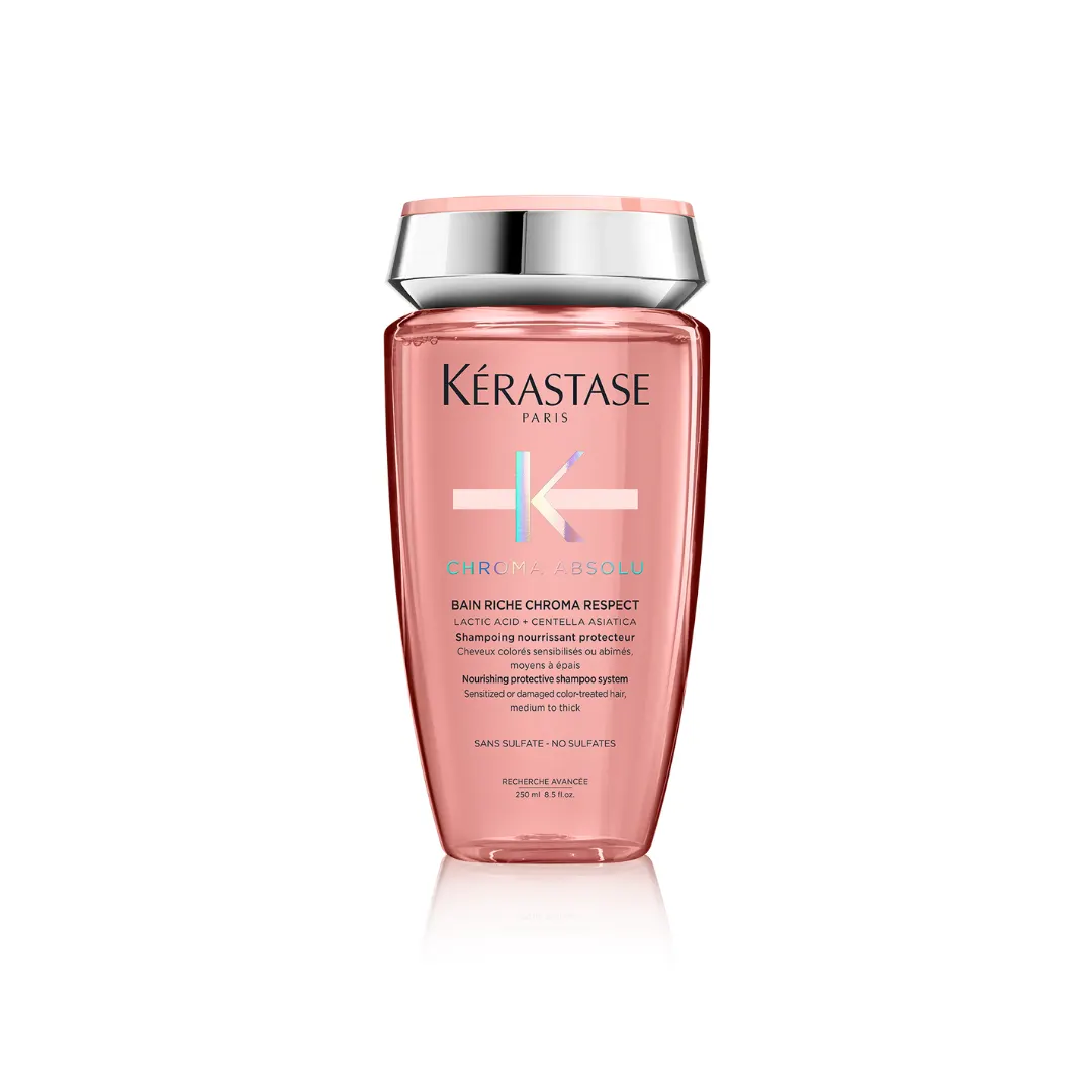 Kérastase Chroma Absolu Bain Riche Chroma Respect 250ml – Shampooing Nourrissant Cheveux Colorés