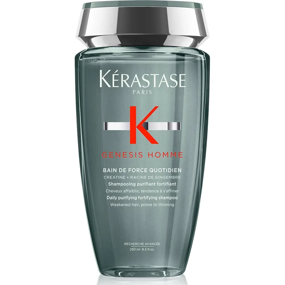 Kérastase Genesis Homme Bain de Force Quotidien 250ml – Shampooing Fortifiant Homme