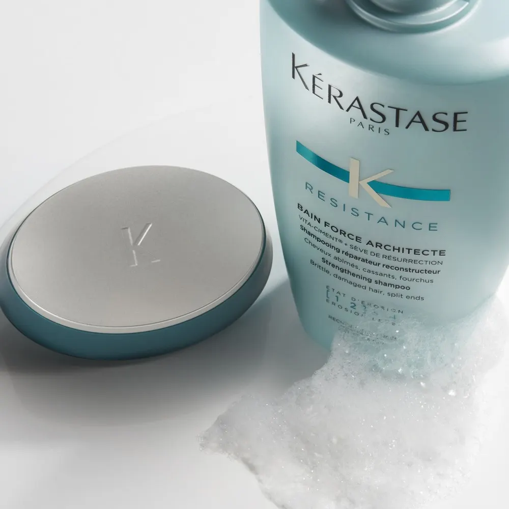 Kérastase Résistance Bain Force Architecte 250ml – Shampooing Réparateur Cheveux Abîmés