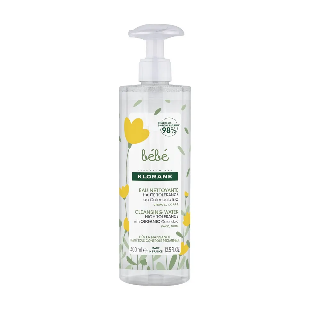 KLORANE BEBE EAU NETTOYANTE AU CLENDULA BIO 400 ML
