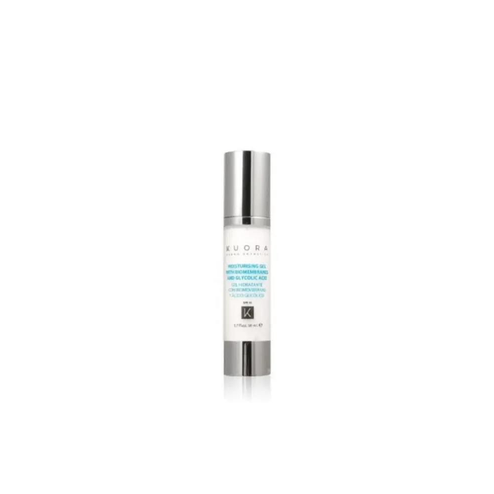 KUORA GEL HYDRATANT AUX BIOMEMBRANES ET A L'ACIDE GLYCOLIQUE SPF10 50ML