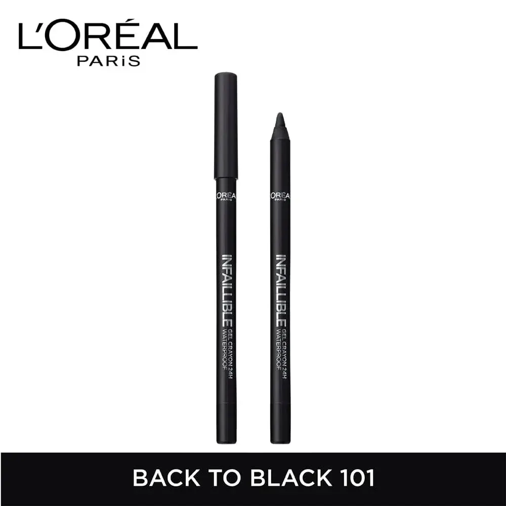 L’oréal paris – gel crayon infaillible eyeliner – black to black 01