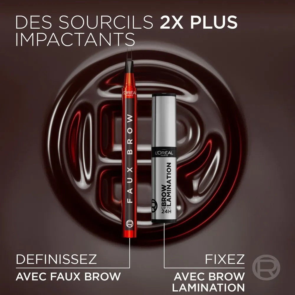 L'Oréal Paris Infaillible قلم حواجب بتأثير طبيعي Dark Brunette