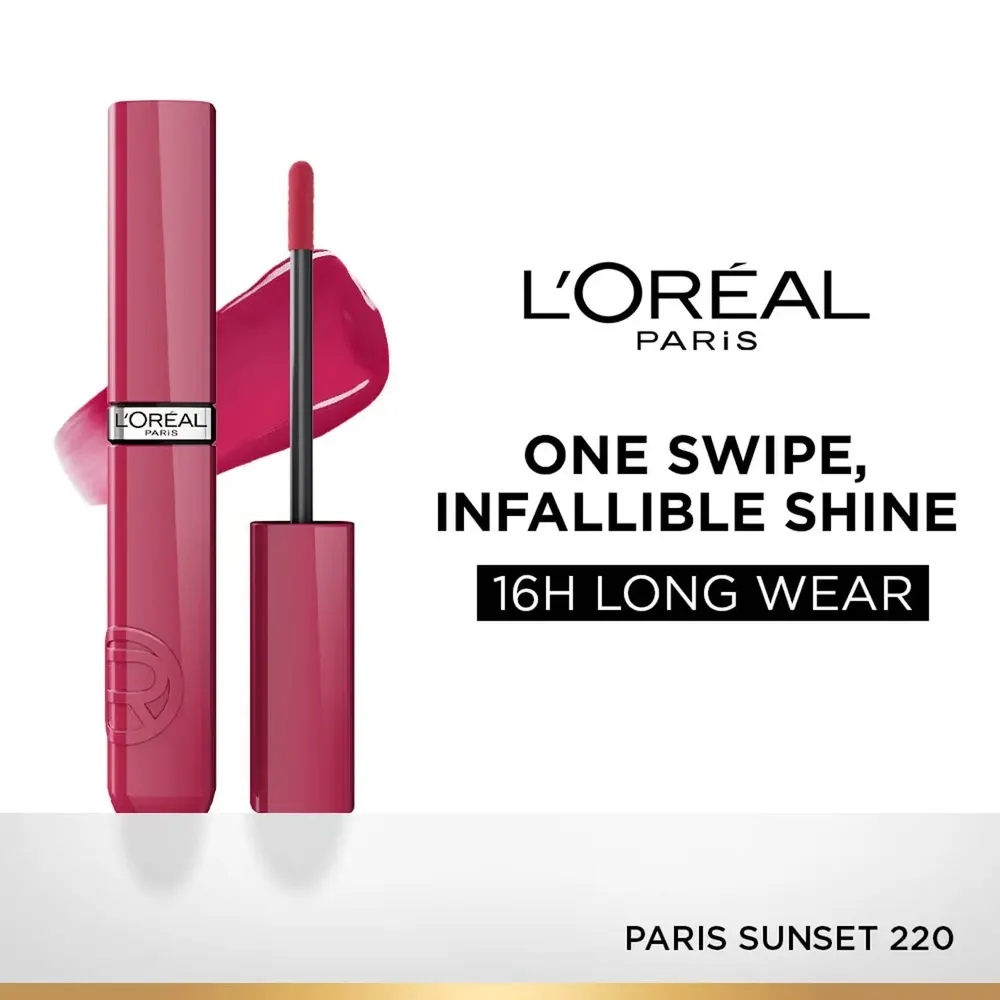 L'ORÉAL PARIS INFAILLIBLE LAQUE RESISTANCE LIQUID ROUGE À LÈVRES 220 PARIS SUNSET