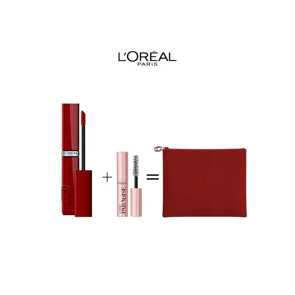 L'oréal paris-infaillible Liquide resistance - rouge à lèvres 520 BERRY BORDEAUX = Mini mascara + Trousse OFFERTES