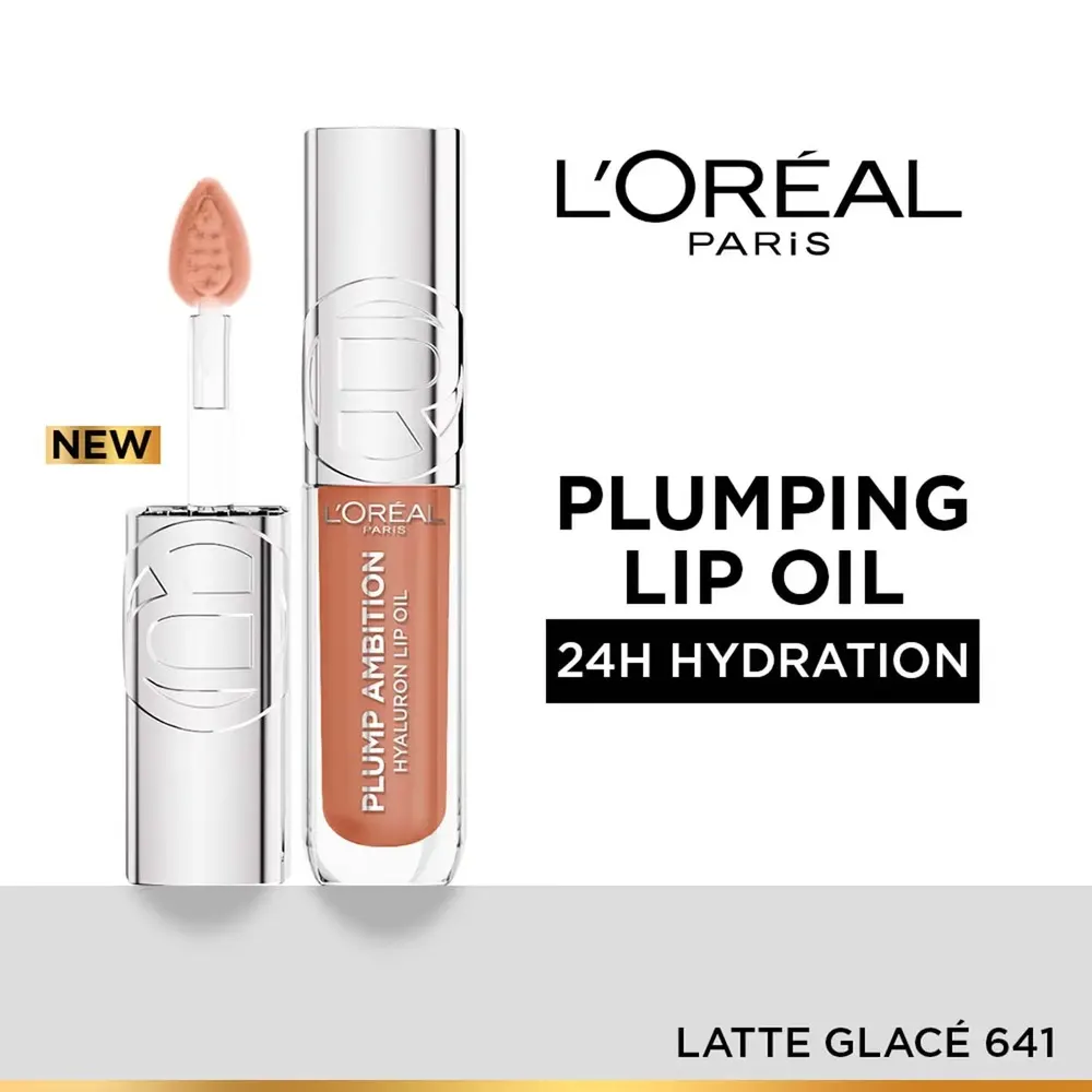 L'Oréal Paris LIP OIL PLUMP AMBITION 641 Latte Glace