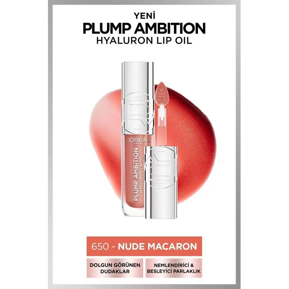 L'Oréal Paris LIP OIL PLUMP AMBITION 650 NUDE MACARON