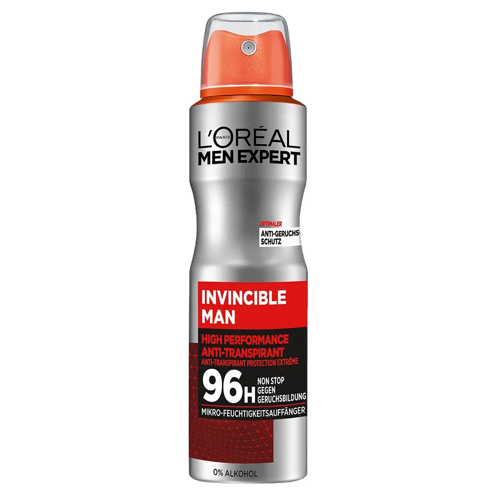 L'ORÉAL PARIS MEN EXPERT DÉODORANT SPRAY INVINCIBLE MAN ANTI-TRANSPIRANT 96H