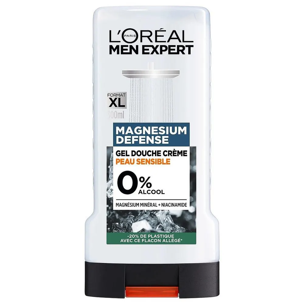 L'Oréal Paris Men Expert Duo جل استحمام Magnesium 300 مل + مزيل عرق Magnesium Defence 48 ساعة 150 مل
