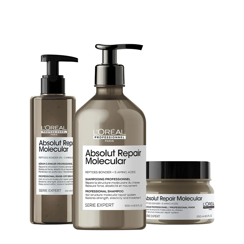 L'Oréal Professionnel Absolut Repair Molecular شامبو 300 مل + ماسك Absolut Repair Molecular 100 مل